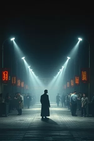 《第七夜邮差》封面：深夜楼道的信箱与一盏声控灯