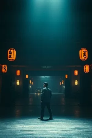 《白桦巷口》封面：积雪巷口的路灯与一串脚印